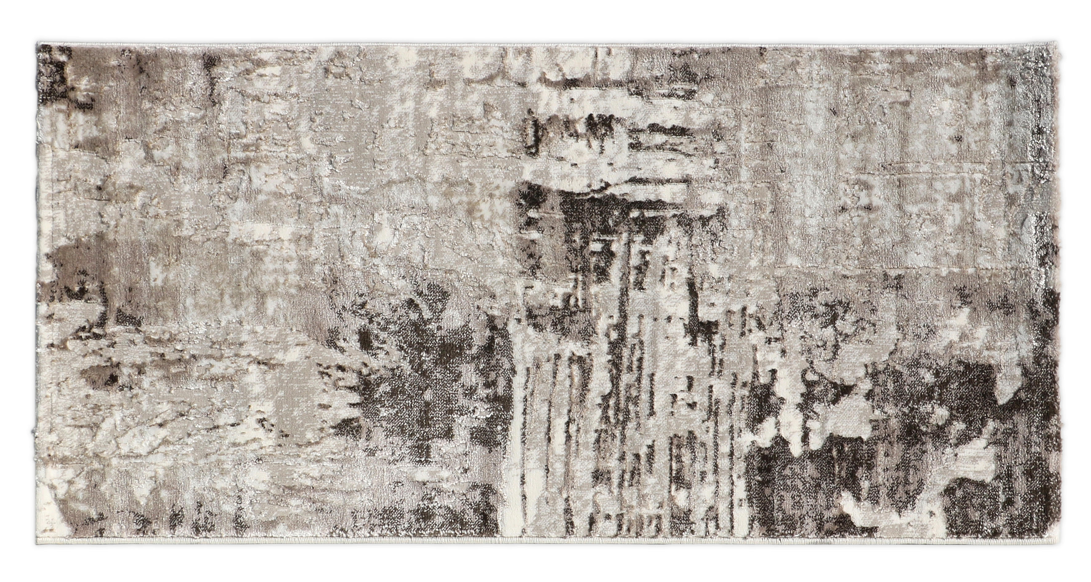 Levně KOBEREC TKANÝ NA PLOCHO, 160/230 cm, šedá, béžová