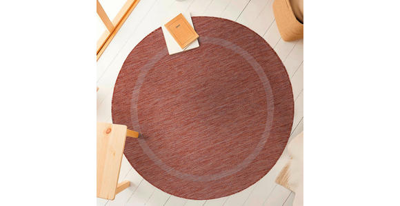 FLACHWEBETEPPICH 120/120 cm Relax  - Rot, Basics, Textil (120/120cm) - Novel