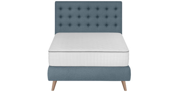 BOXSPRINGBETT 120/200 cm in Blau - Blau, Design, Holz/Textil (120/200cm) - Carryhome