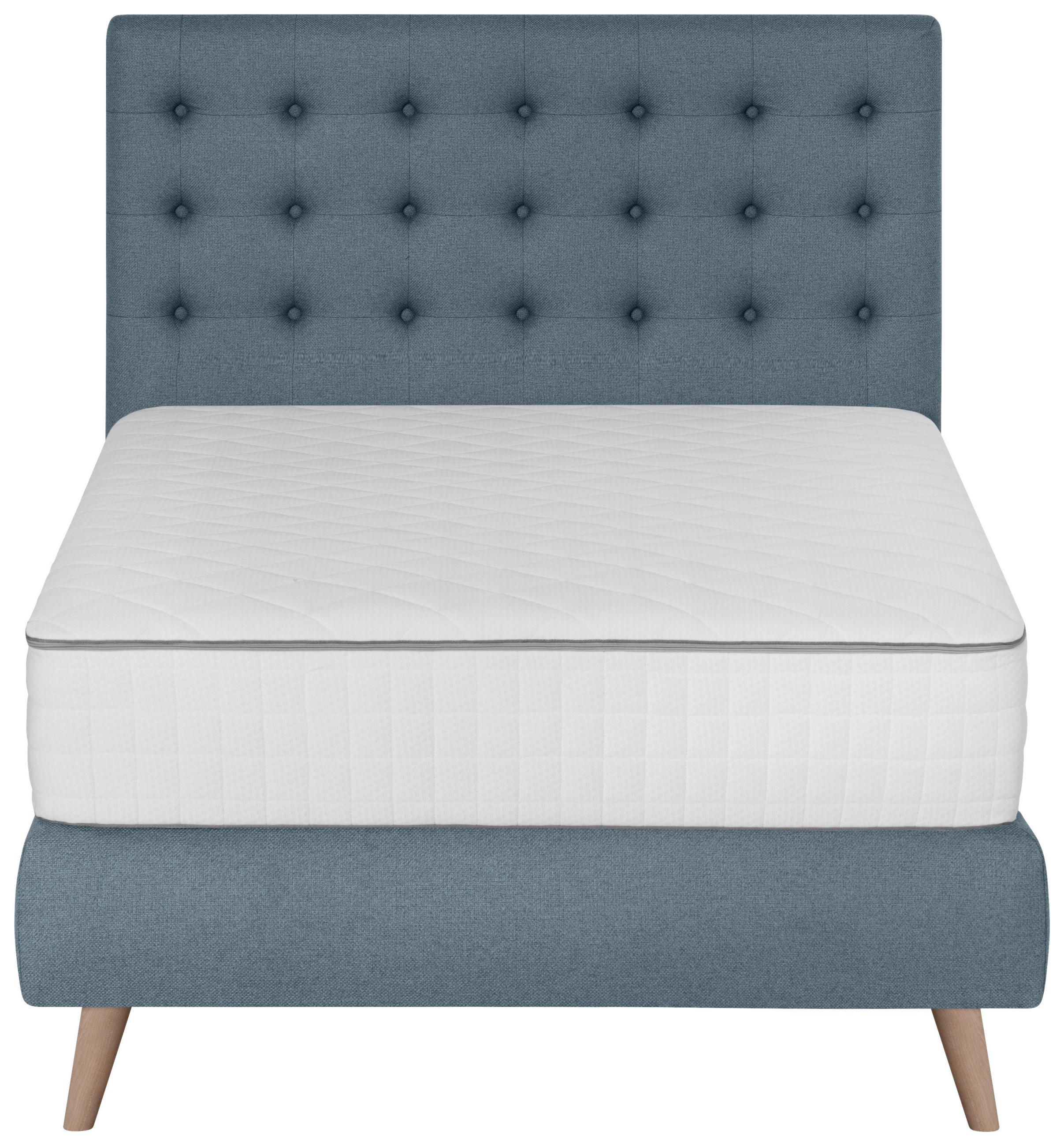 BOXSPRINGBETT 120/200 cm  in Blau  - Blau, Design, Holz/Textil (120/200cm) - Carryhome