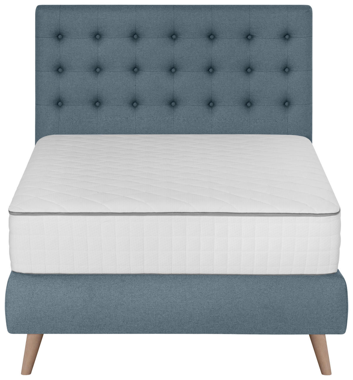BOXSPRINGBETT 120/200 cm  in Blau  - Blau, Design, Holz/Textil (120/200cm) - Carryhome