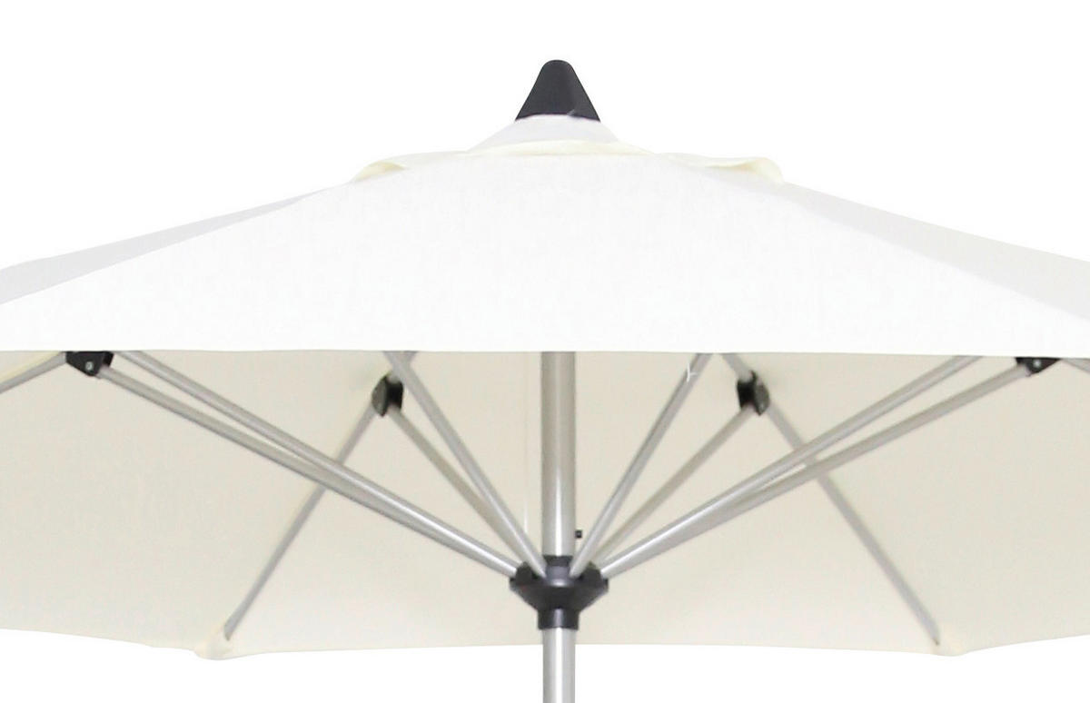 SONNENSCHIRM 300 cm   - Platinfarben/Naturfarben, Basics, Textil/Metall (300cm) - Gardenson