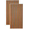 AKUSTIKPANEEL Echtholz, Nachbildung 60/120/2,1 cm 2 Stück  - Walnussfarben/Schwarz, Trend, Holz/Holzwerkstoff (60/120/2,1cm) - Boxxx