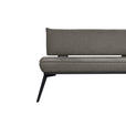 ECKBANK 165/195 cm Webstoff Schwarz, Dunkelgrau Buche massiv - Dunkelgrau/Schwarz, Basics, Holz/Textil (165/195cm) - Carryhome