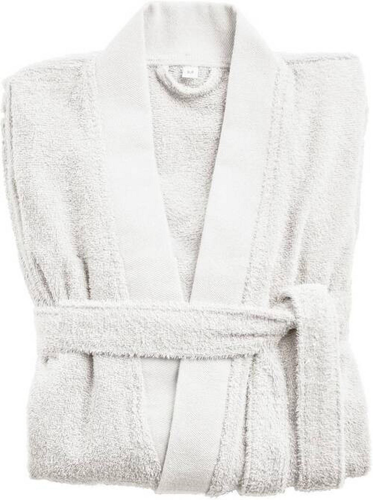 BADEMANTEL L Unisex  - Weiß, Basics, Textil (Lnull) - Bio:Vio