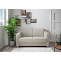 SCHLAFSOFA in Textil Beige  - Chromfarben/Beige, Basics, Kunststoff/Textil (159/88/87cm) - Livetastic