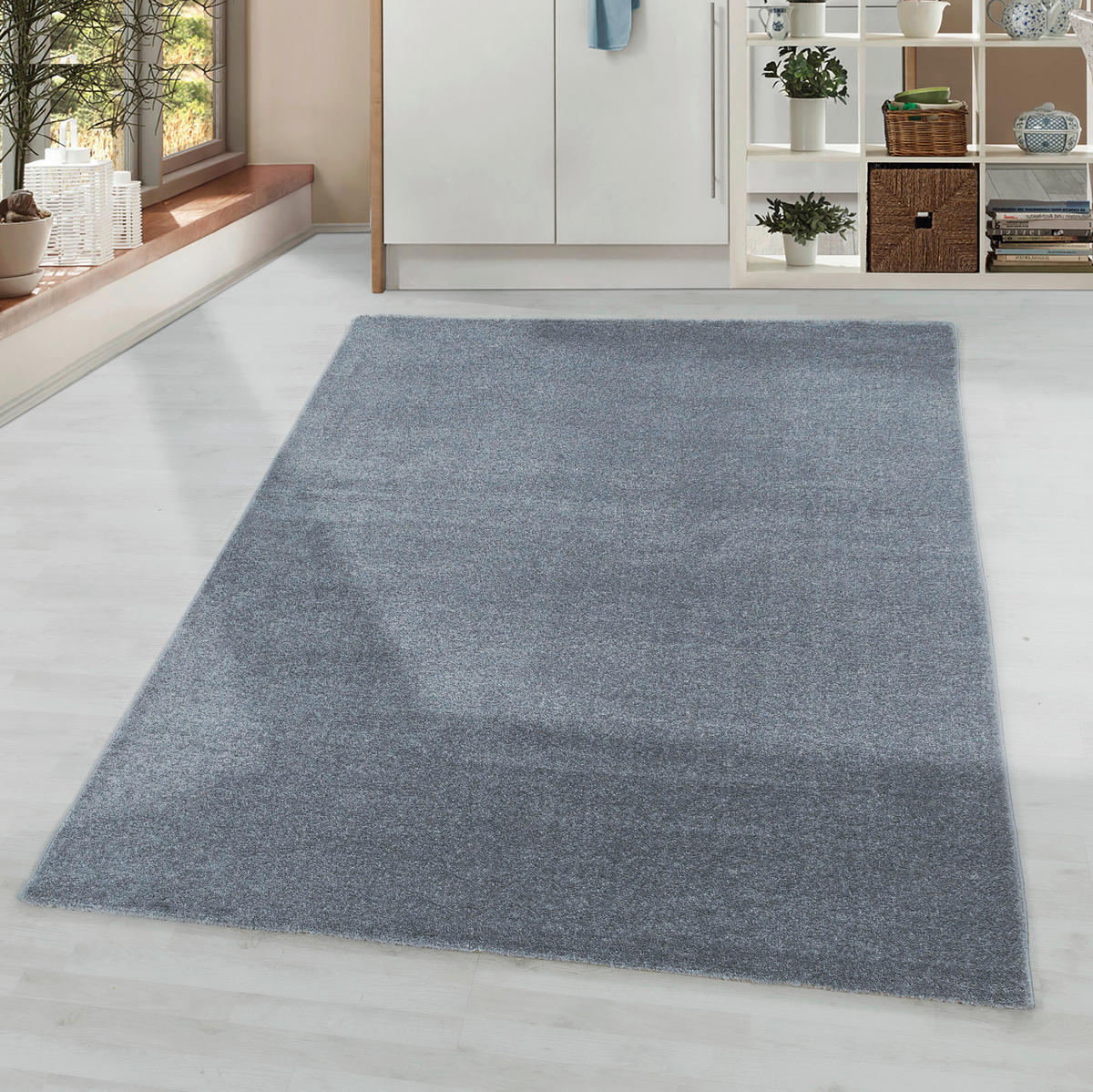 HOCHFLORTEPPICH 80/150 cm Rio 4600 silber Silberfarben  - Silberfarben, Basics, Textil (80/150cm)