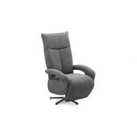 RELAXSESSEL in Textil Schlammfarben  - Schlammfarben/Schwarz, Konventionell, Textil/Metall (74/112/82cm) - Sit & More
