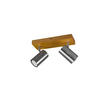 STRAHLER Marley 26/16/9 cm   - Nickelfarben, Natur, Holz/Metall (26/16/9cm) - Trio Leuchten