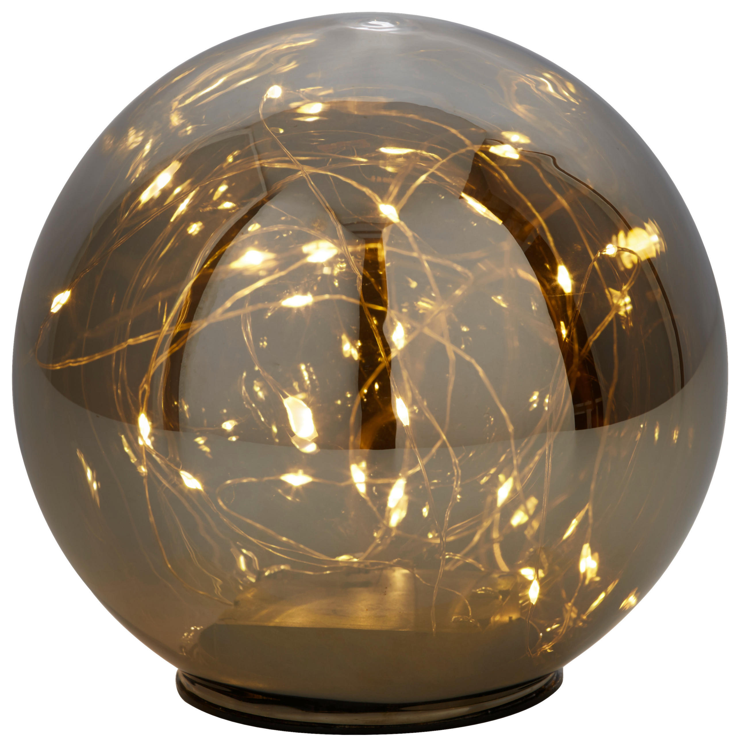 LED-DEKOLEUCHTE 15/13,5 cm  - Grau, Design, Glas (15/13,5cm) - X-Mas