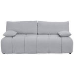 BOXSPRINGSOFA in Chenille Hellgrau  - Hellgrau/Schwarz, MODERN, Kunststoff/Textil (210/72/105cm) - Cantus