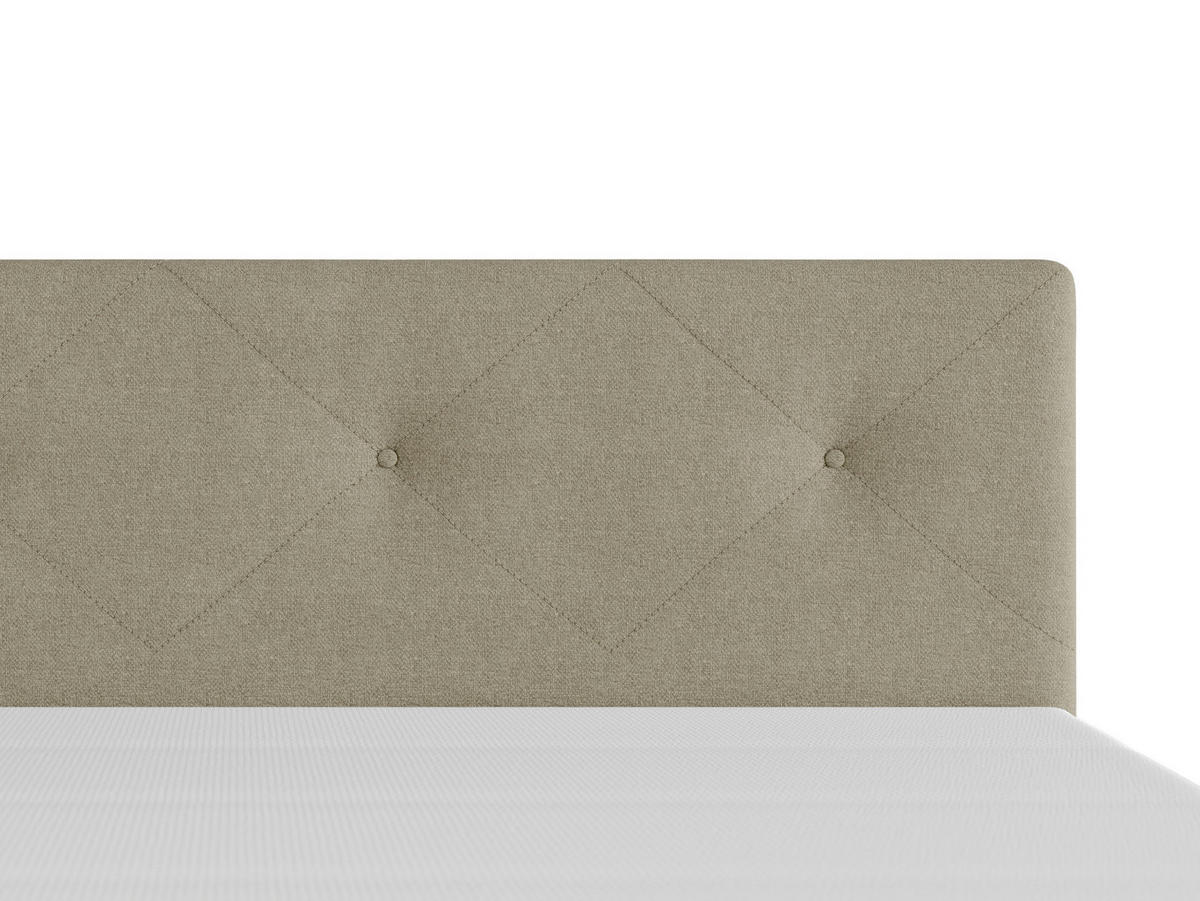 BOXSPRINGBETT 140/200 cm  in Beige  - Beige/Schwarz, MODERN, Karton/Holz (140/200cm) - MID.YOU