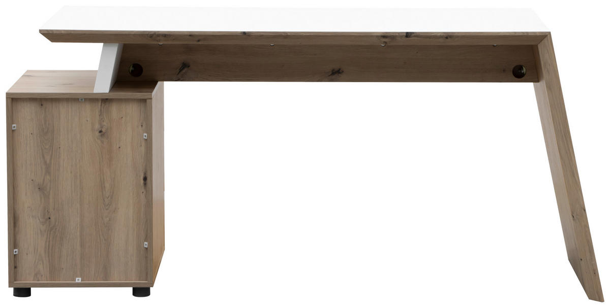 ÍRÓASZTAL  - fekete/Artisan tölgy, Design, műanyag/faalapú anyag (166/60/75cm) - Cantus
