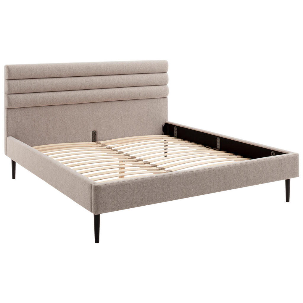 Thumbnail - Mid.you Polsterbett, Beige, Textil, vollmassiv, 180x200 cm, gepolstertes Kopfteil, Stoffauswahl, Schlafzimmer, Betten, P...