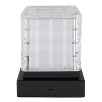 STOLNA PUNJIVA SVJETILJKA  - prozirno/crna, Trend, metal/plastika (10/10/10cm) - Globo