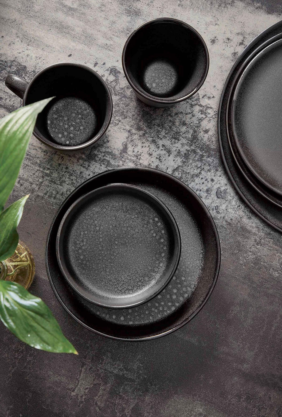 SCHÜSSELSET RAW 6-teilig 13,5 cm  - Schwarz Hochglanz, Basics, Keramik (13,5cm) - Aida