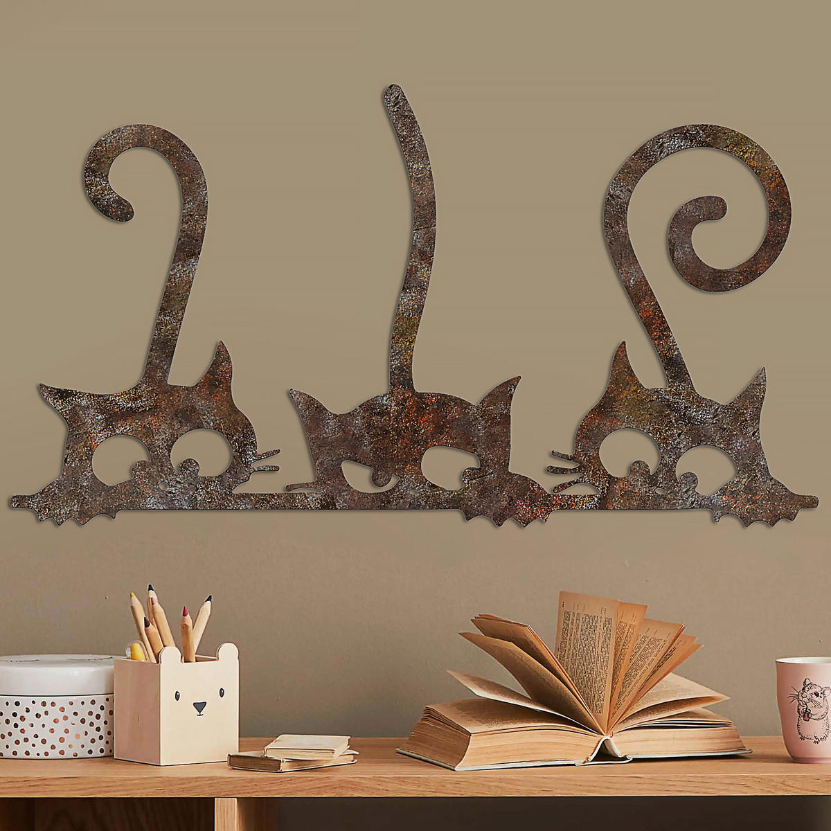 METALLBILD  - Bronzefarben, Basics, Metall (33/60cm)