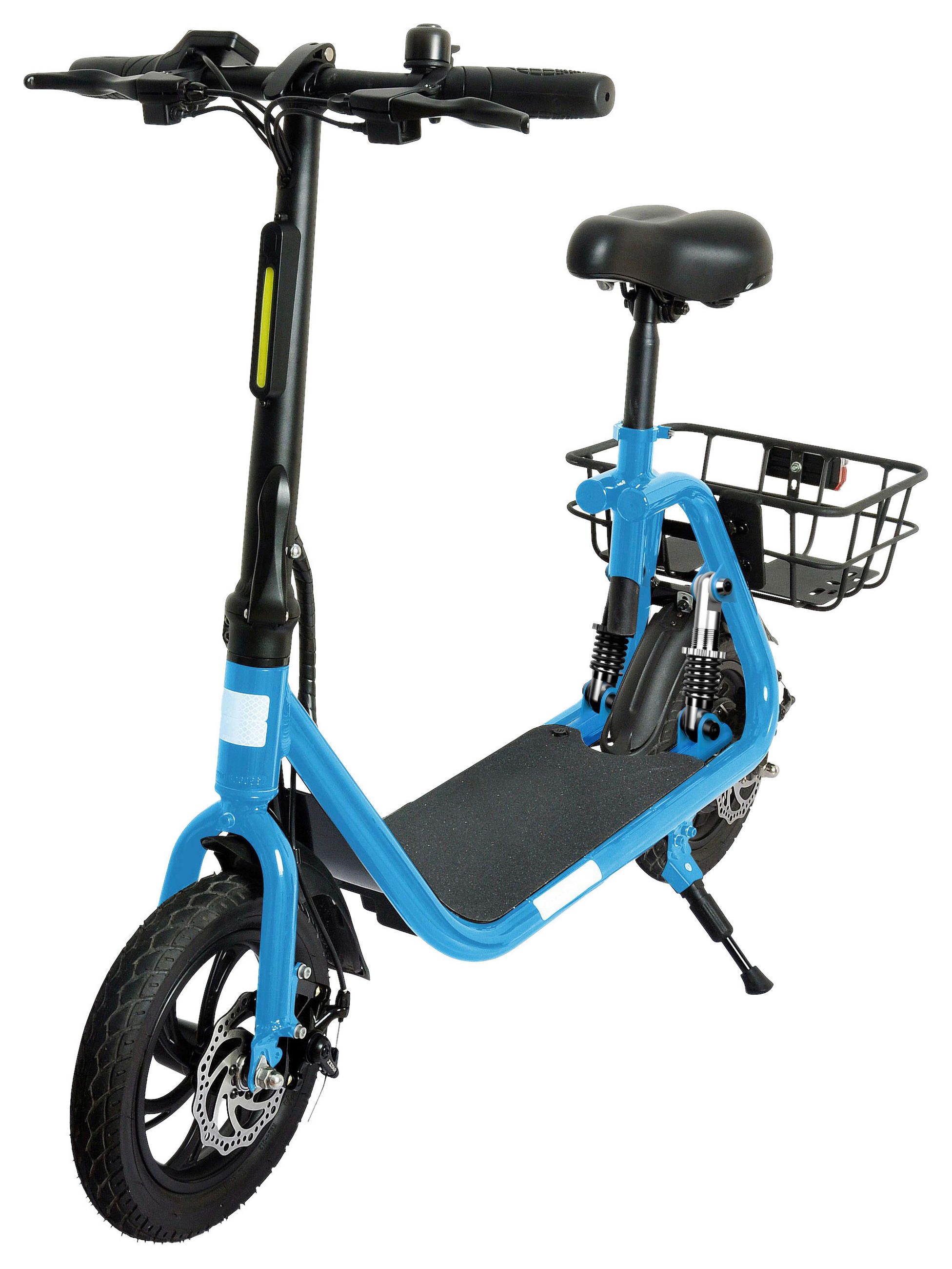 E-KLAPPSCOOTER EKS 77, BLAU - Blau, KONVENTIONELL, Kunststoff/Metall (127/48/97cm) - Atrigo