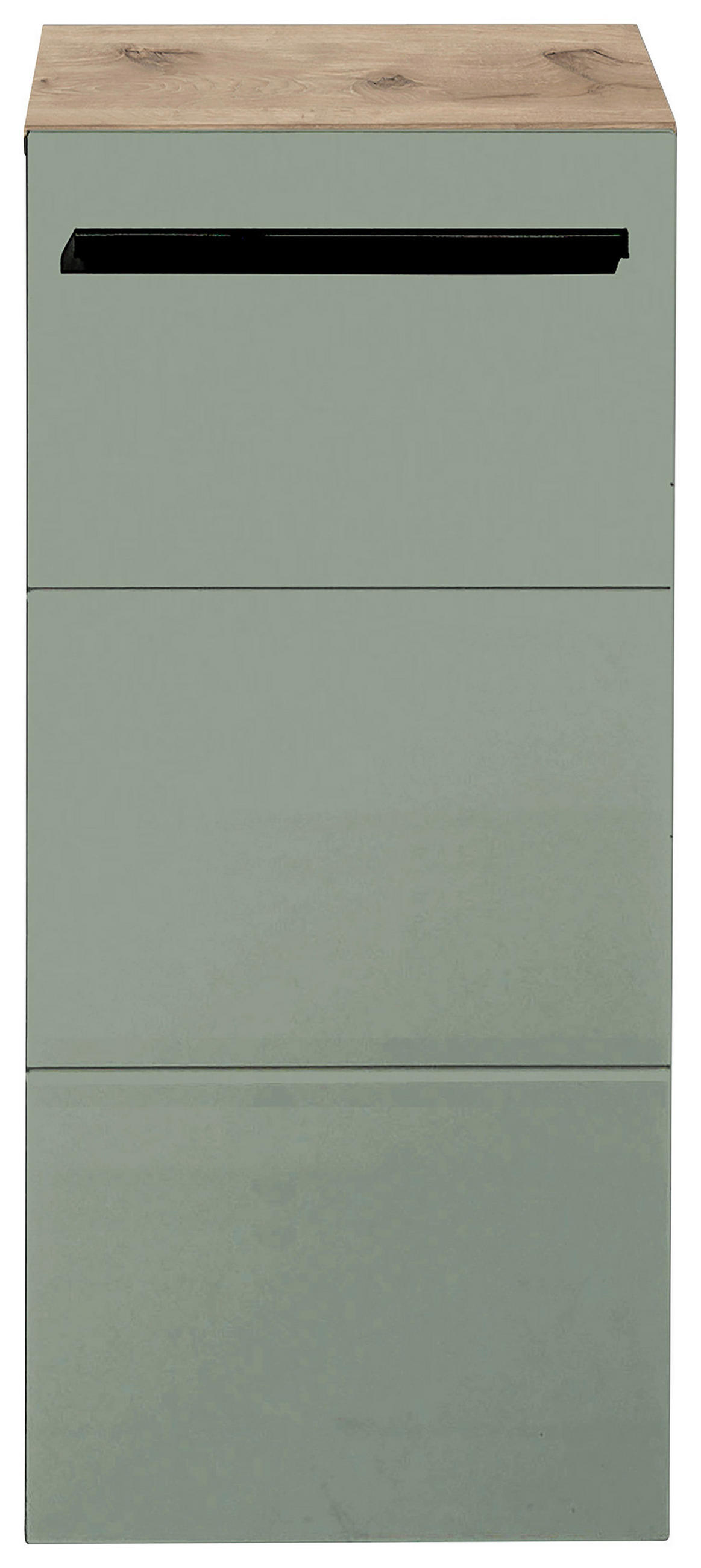 UNTERSCHRANK 34/72/31 cm   - Eichefarben/Schwarz, Basics, Holzwerkstoff/Kunststoff (34/72/31cm) - MID.YOU