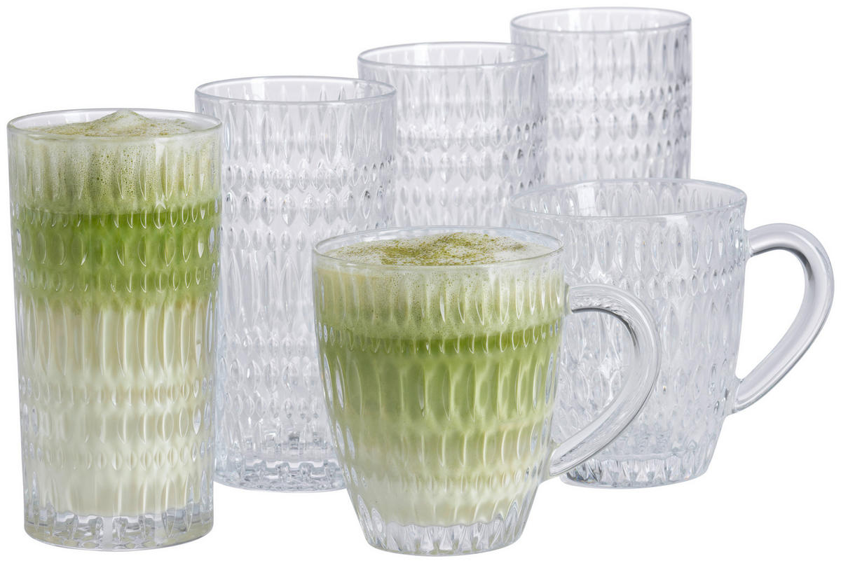 BECHERSET ETHNO MATCHA 4-teilig  - Klar, Basics, Glas (422ml) - Nachtmann