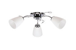 DECKENLEUCHTE Ursella 58/58/18 cm   - Chromfarben, Basics, Metall (58/58/18cm)