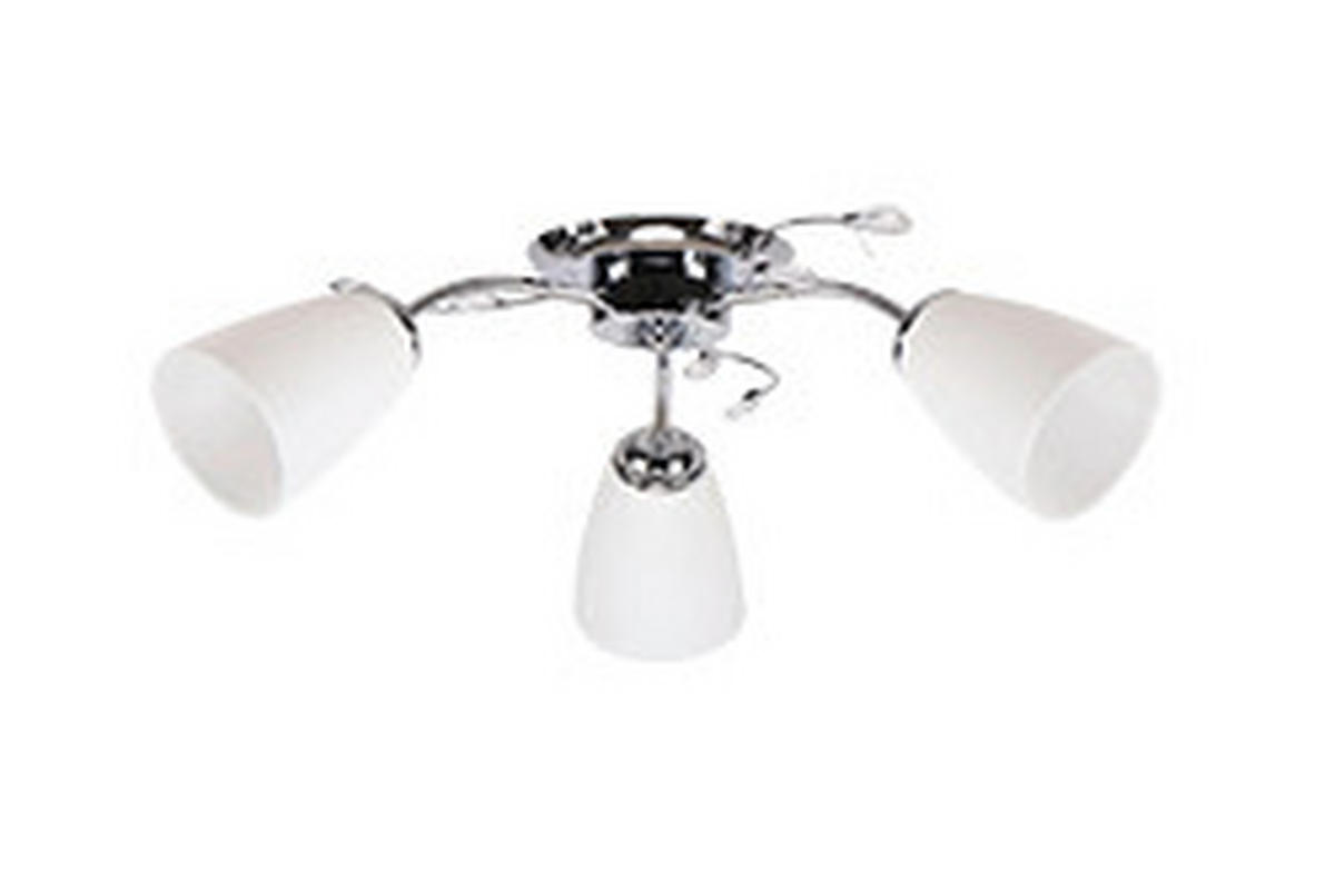 DECKENLEUCHTE Ursella 58/58/18 cm   - Chromfarben, Basics, Metall (58/58/18cm)