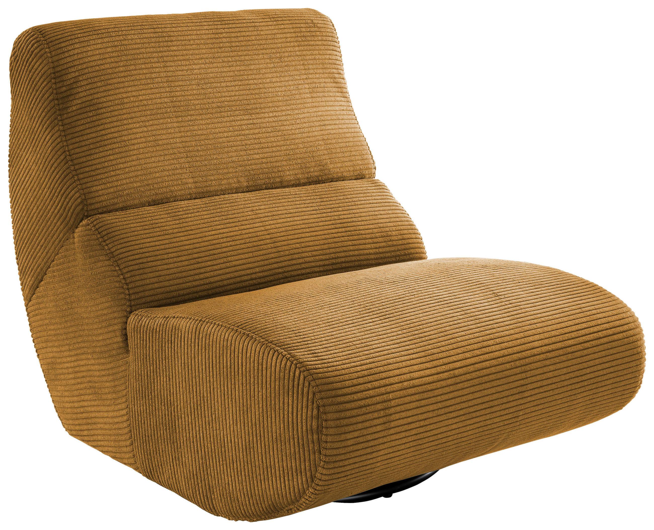 LESESESSEL Cord Goldfarben    - Goldfarben/Schwarz, Design, Textil/Metall (74/85/105cm) - Livetastic