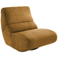 SESSEL in Cord Goldfarben  - Goldfarben/Schwarz, Design, Textil/Metall (74/85/105cm) - Livetastic