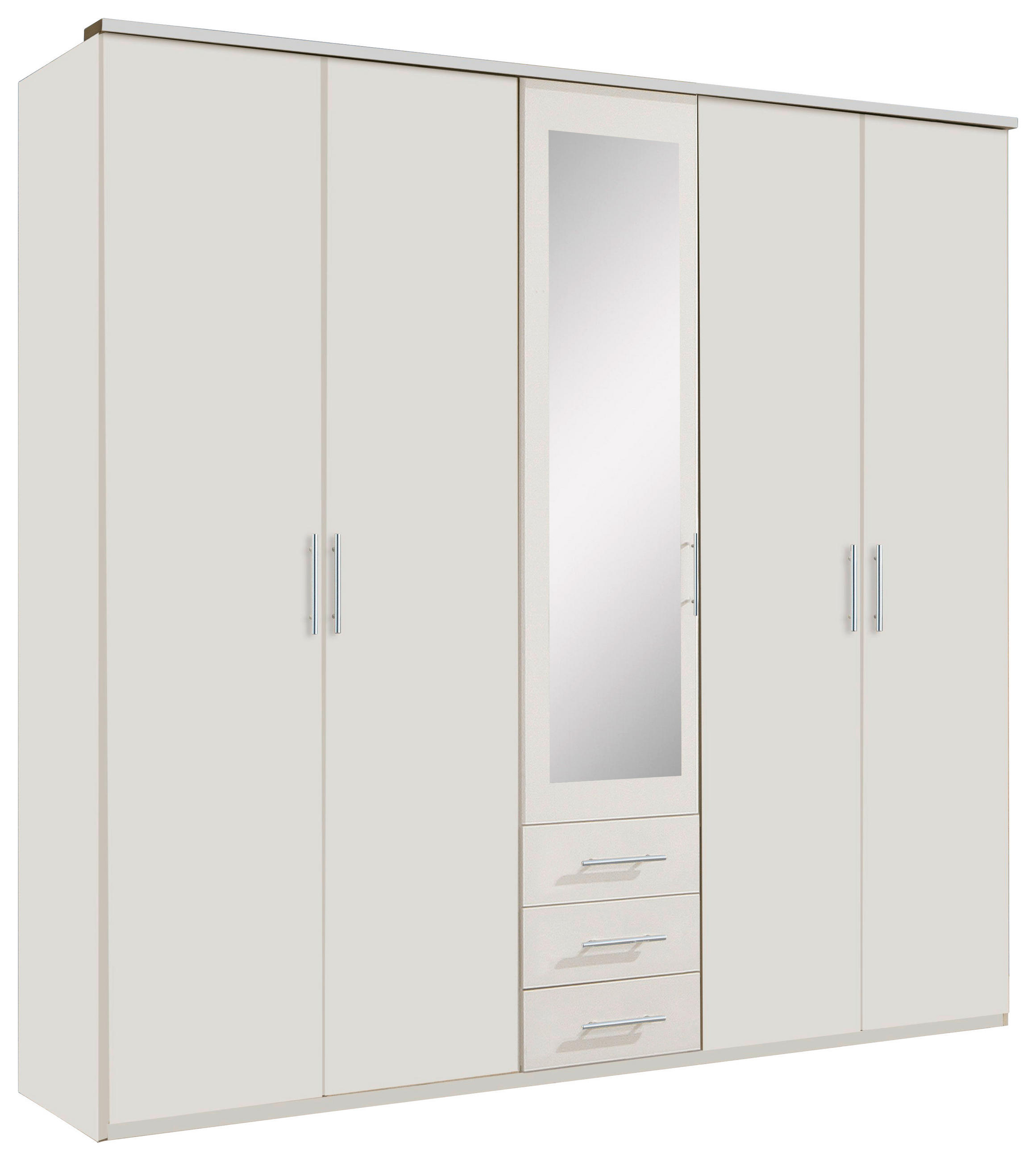 Mid.you Kleiderschrank Wimex Ben Weiß 225x210x58 cm