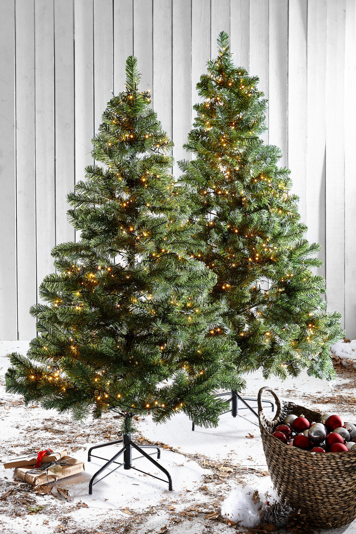 WEIHNACHTSBAUM 210 cm  - Natur, Kunststoff/Metall (126,00/126,00/210,00cm) - X-Mas