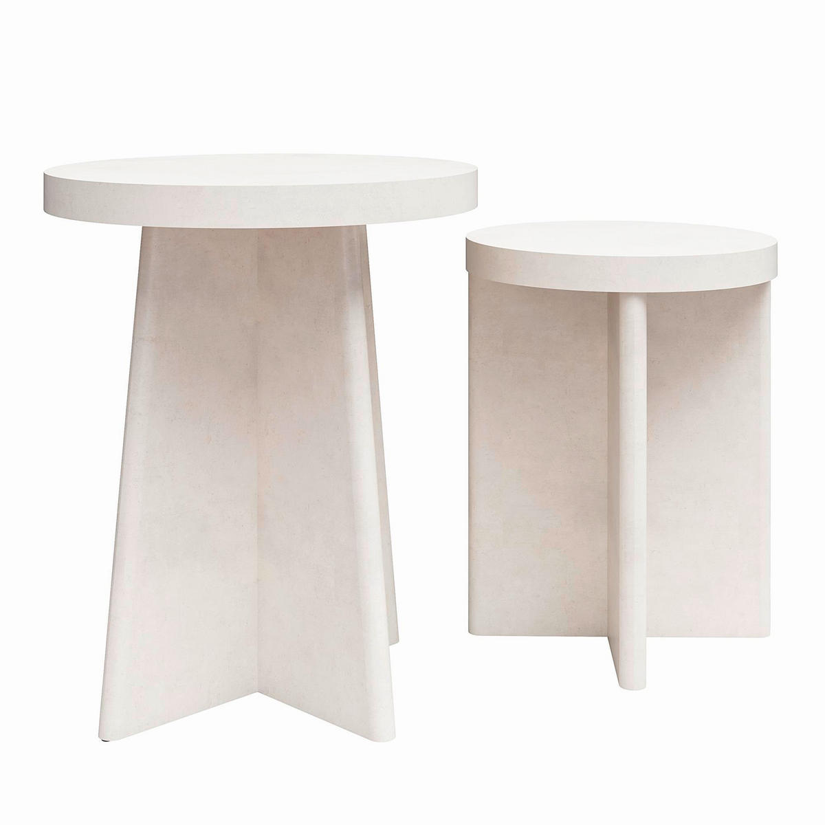 BEISTELLTISCH Beige rund  - Beige, Design, Papier/Holzwerkstoff (50/62cm) - MID.YOU