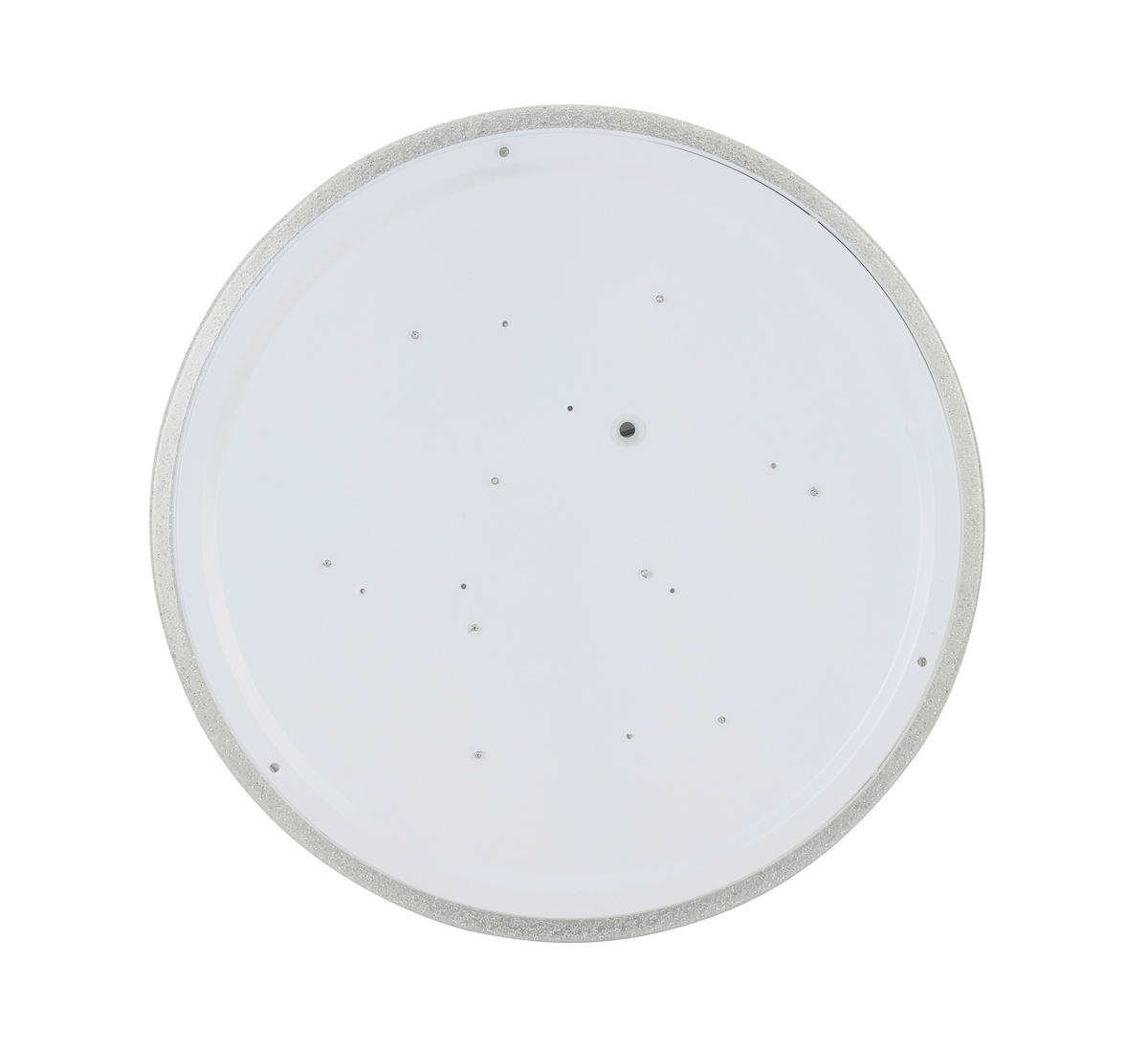 LED MENNYEZETI LÁMPA - krómszínű/fehér, Trend, műanyag/fém (38/8cm) - Novel
