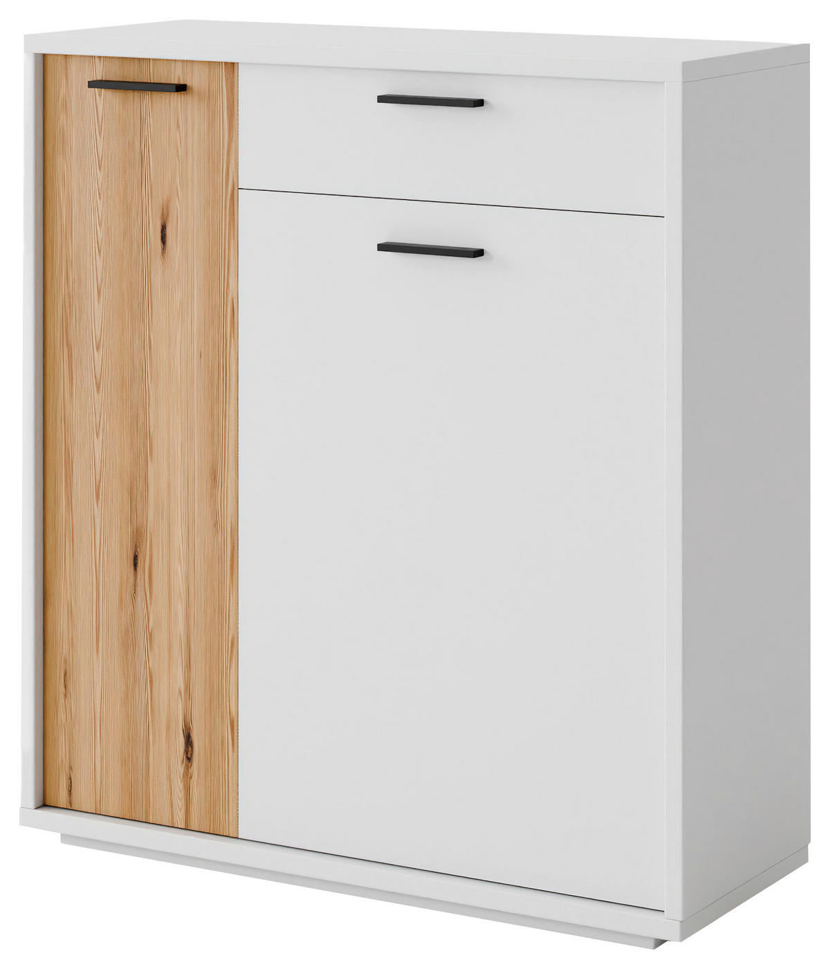 SCHUHSCHRANK 95/105/37 cm  - Eichefarben/Anthrazit, Design, Holzwerkstoff/Metall (95/105/37cm) - Xora