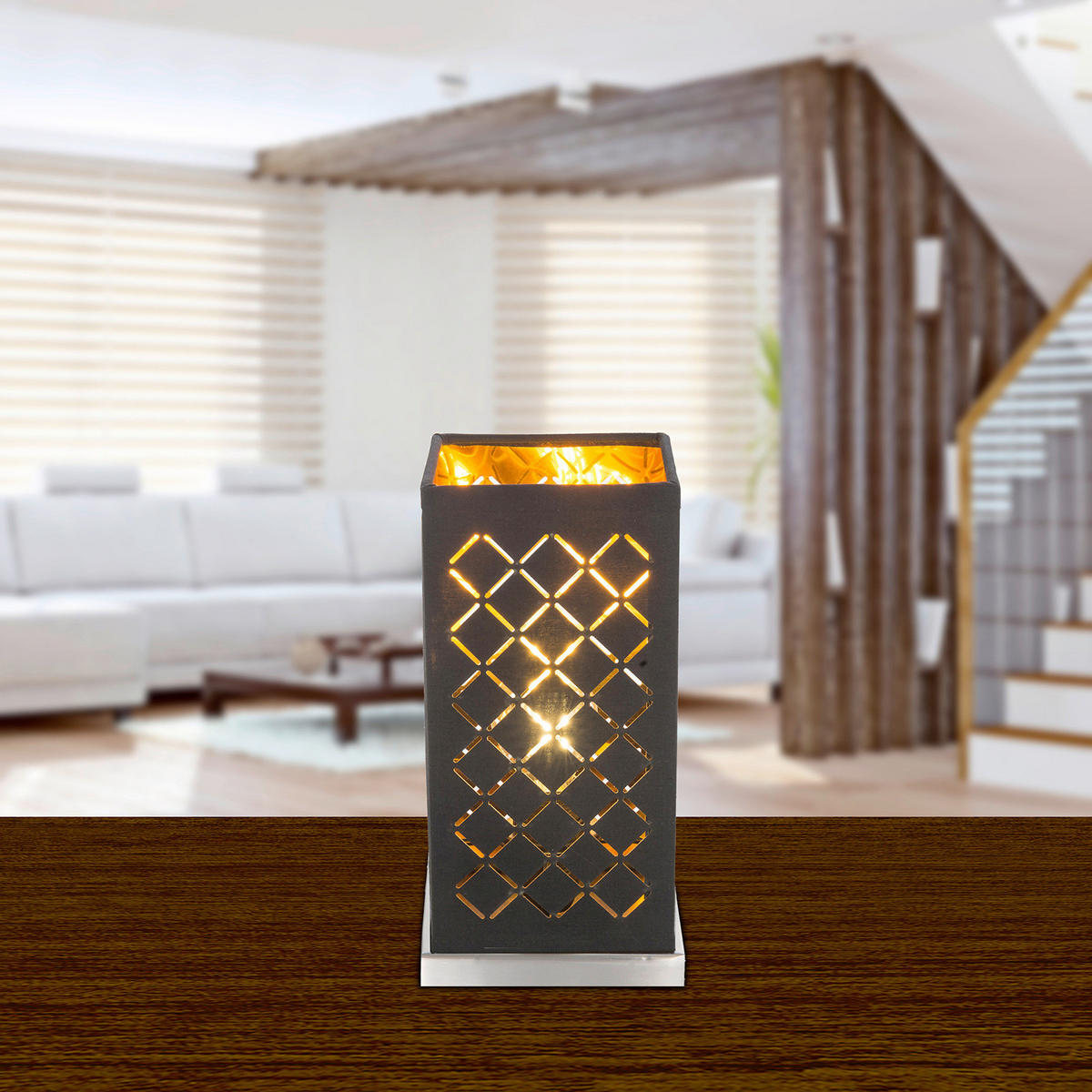 VEIOZĂ - culoare nichel, Basics, metal/textil (11/11/25cm)