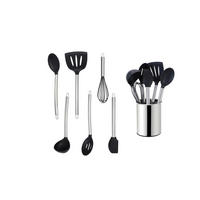 SADA KUCHYNSKÉHO NÁRADIA 7-dielne - čierna/strieborná, Basics, kov/plast (13cm) - Echtwerk