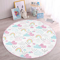 KINDERTEPPICH 180/180 cm Multicolor rund  - Multicolor, Basics, Textil (180/180cm)