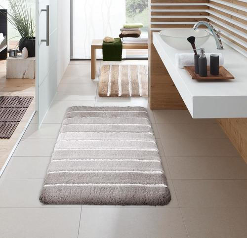 BADTEPPICH Grau 70/120 cm  - Grau, KONVENTIONELL, Kunststoff/Textil (70/120cm) - Kleine Wolke