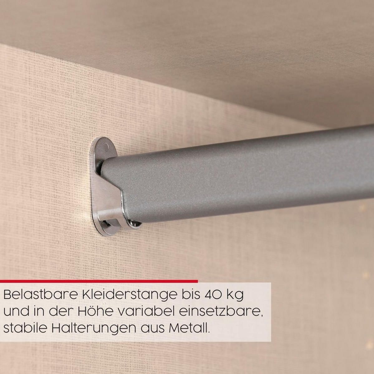 SCHWEBETÜRENSCHRANK 360/223/68 cm 4-türig Eichefarben  - Chromfarben/Eichefarben, Design, Holz/Holzwerkstoff (360/223/68cm) - Novel