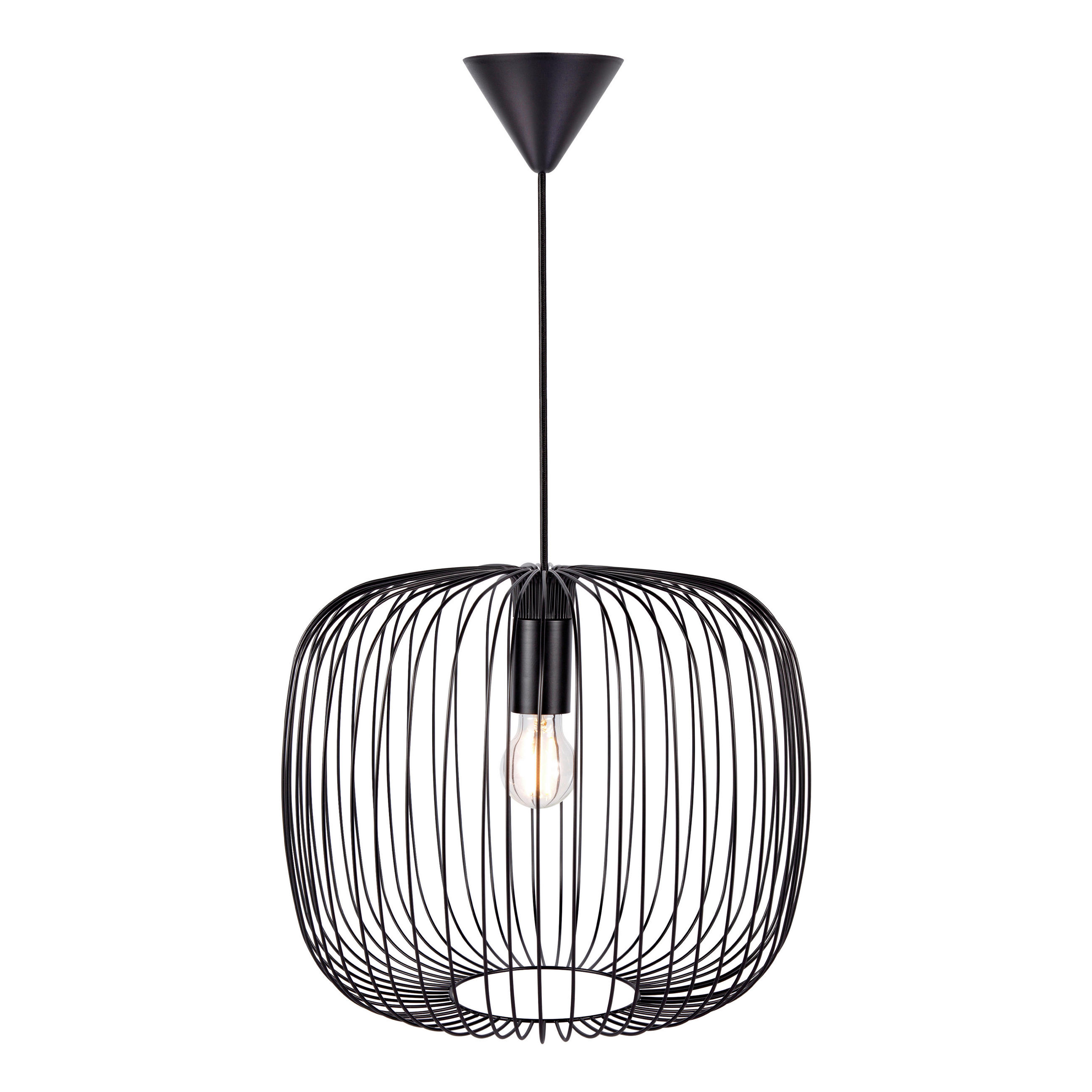 HÄNGELEUCHTE 40/33 cm  - Schwarz, KONVENTIONELL, Metall (40/33cm) - Nordlux