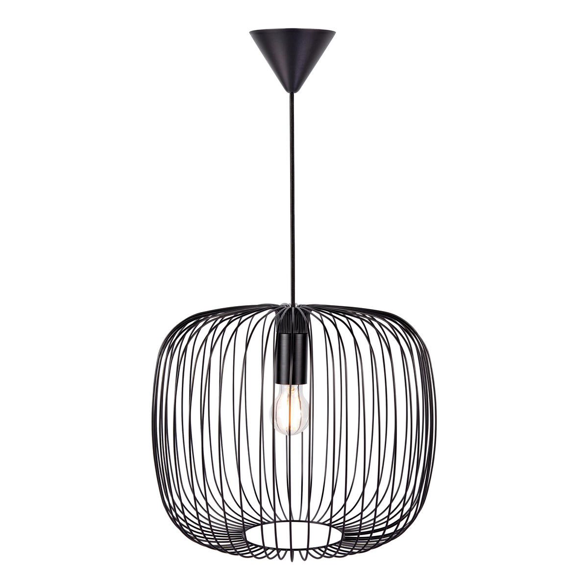 HÄNGELEUCHTE Beroni 40/33 cm   - Schwarz, KONVENTIONELL, Metall (40/33cm) - Nordlux