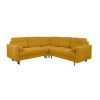 ECKSOFA Noret Gelb  - Gelb/Buchefarben, Design, Holz/Textil (242/242cm) - MID.YOU
