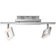 LED-STRAHLER 44,5/8/19 cm - Alufarben/Nickelfarben, Basics, Kunststoff/Metall (44,5/8/19cm) - Novel
