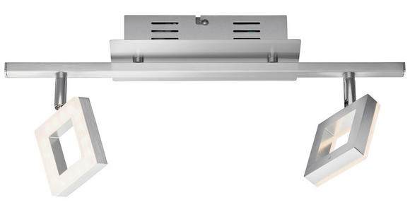 LED-STRAHLER 44,5/8/19 cm - Alufarben/Nickelfarben, Basics, Kunststoff/Metall (44,5/8/19cm) - Novel
