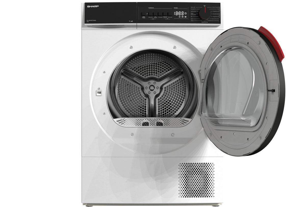 TROCKNER KD-WNHB7S9GWD-DE  - Weiß, Basics, Glas/Kunststoff (59.6/84.5/60.9cm) - Sharp