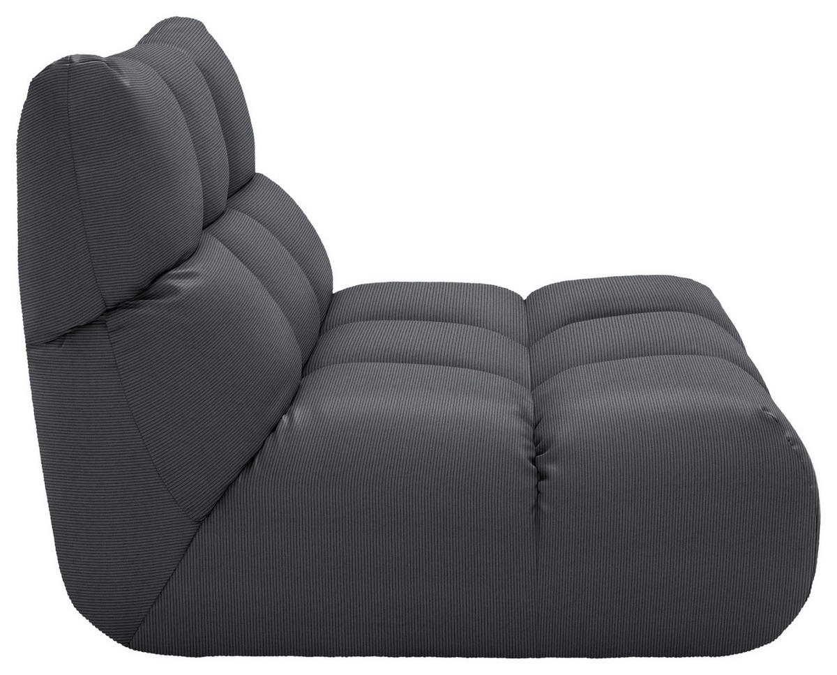 SESSEL Feincord Anthrazit  - Anthrazit/Schwarz, Design, Kunststoff/Textil (112/85/108cm) - Pure Home Lifestyle