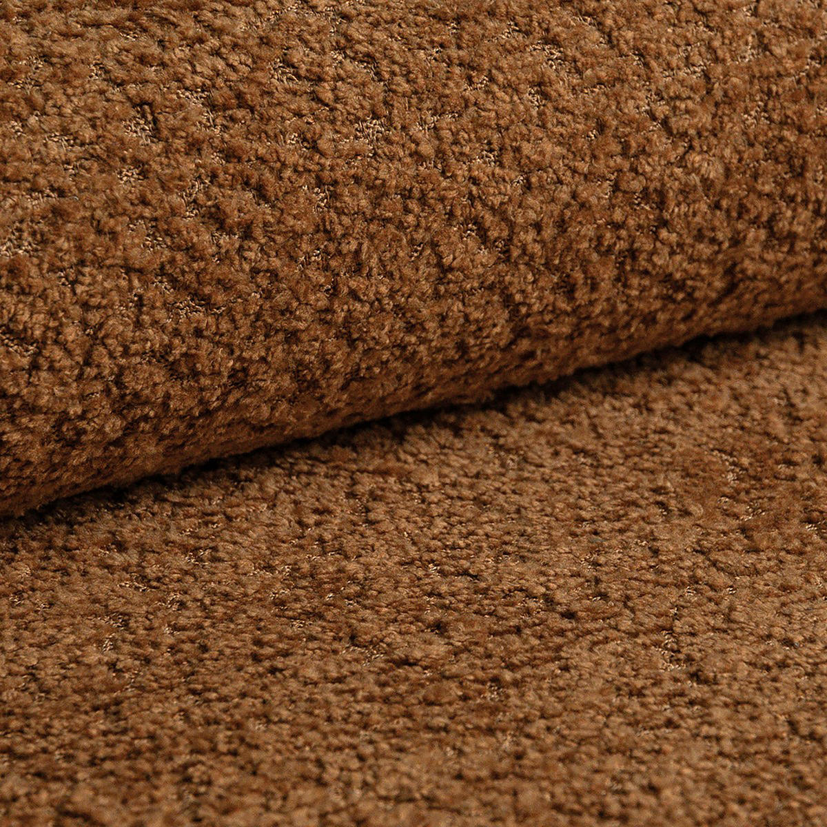 ECKSOFA in Chenille Rostfarben  - Rostfarben/Schwarz, Konventionell, Kunststoff/Textil (233/193cm) - Carryhome