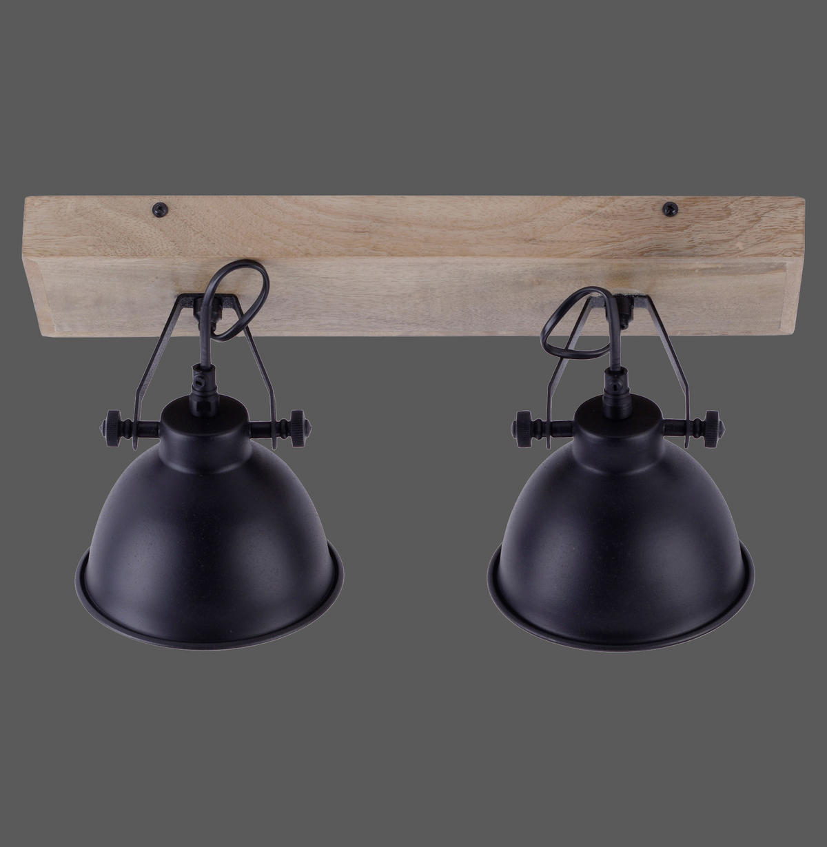 DECKENLEUCHTE SAMIA 44/22/22 cm   - Schwarz, Trend, Holz/Metall (44/22/22cm)