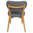 STUHL  Stoffauswahl Webstoff  Blau, Eichefarben  - Blau/Eichefarben, MODERN, Holz/Textil (51/86/60cm) - Carryhome