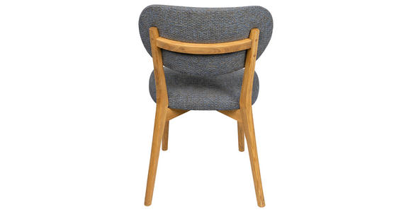 STUHL  Stoffauswahl Webstoff  Blau, Eichefarben  - Blau/Eichefarben, MODERN, Holz/Textil (51/86/60cm) - Carryhome