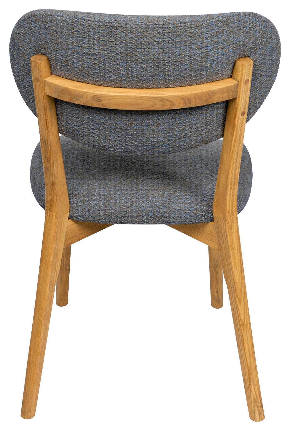STUHL  Stoffauswahl Webstoff  - Blau/Eichefarben, MODERN, Holz/Textil (51/86/60cm) - Carryhome